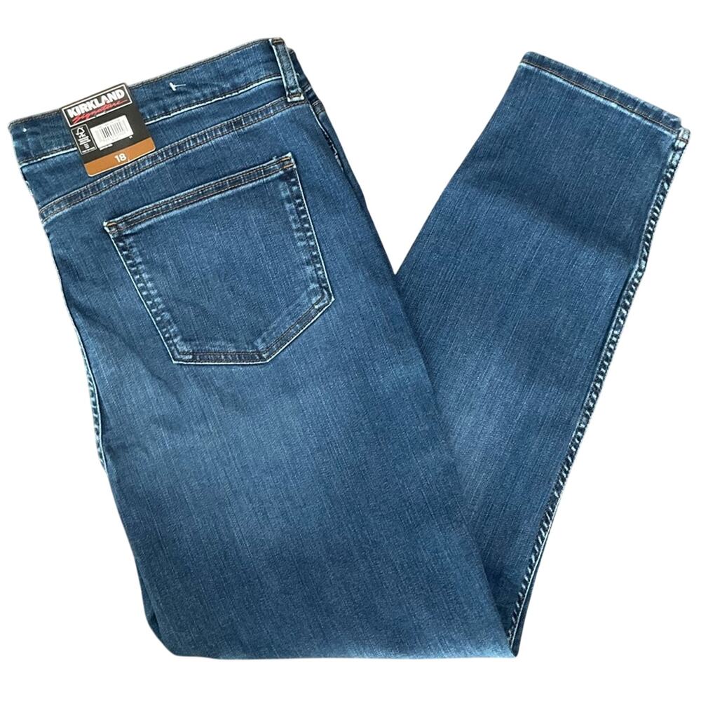 Kirkland Women’s Jeans Skinny Blue Stretch Size 18 NWT